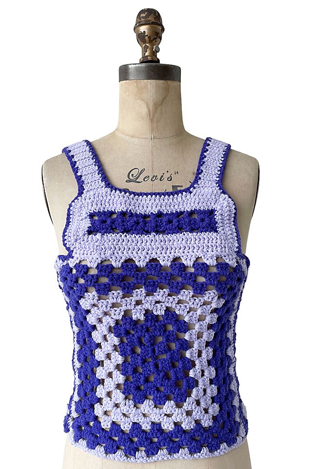 Purple Crochet Tank Purple Crochet Tank