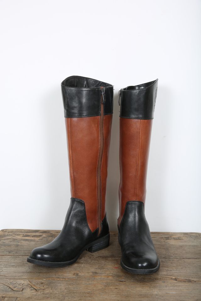 Leather shop equestrian boots