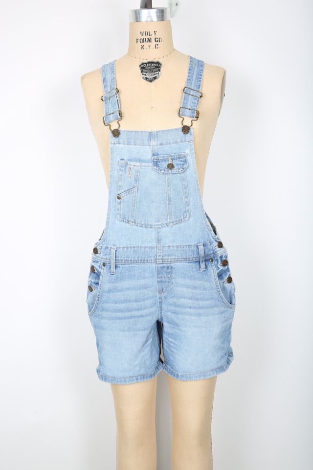 Denim dungarees shorts