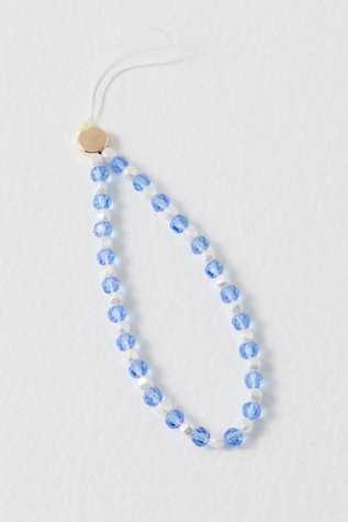 Sonix Beaded Phone Charm at Free People in Sapphire