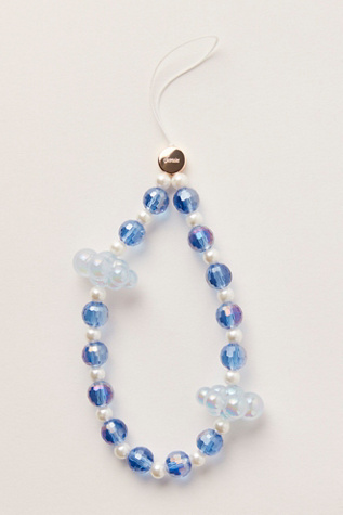 Sonix Beaded Phone Charm at Free People in Daydream Blue