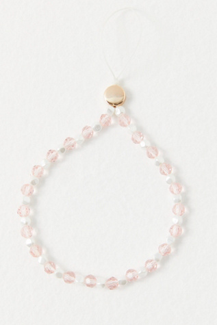 Sonix Beaded Phone Charm at Free People in Pink Petal