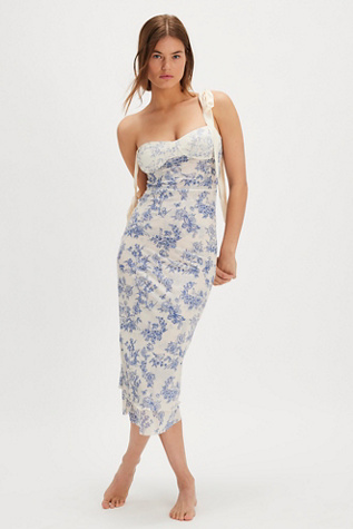 Printed Got Glam Slip By Intimately At Free People In Toile Tea Cup Combo, Size: XS