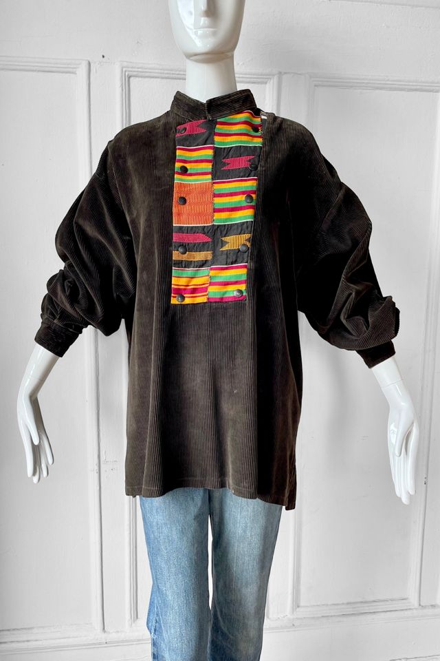 Vintage Oversized Corduroy Smock Top Selected by MARMALADE #2