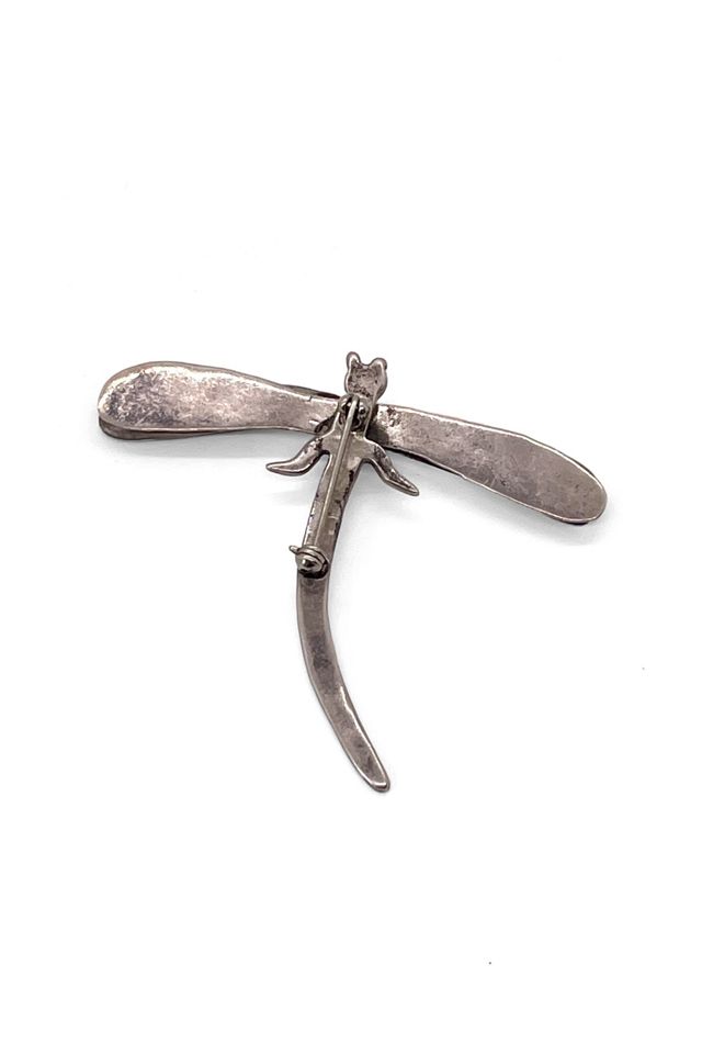 Vintage Mid-Century Sterling Silver Dragonfly Pin Selected by MARMALADE #2