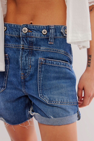 Long cut hotsell off jean shorts