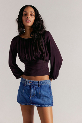 Galivanting Peekaboo Skort- Blue Rebel