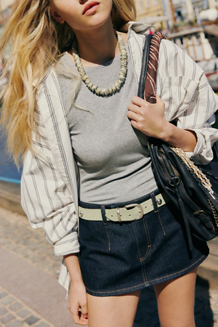 We The Free Gallivanting Jupe-Short Peekaboo en Rinçage, pour femme taille: 29 chez Free People