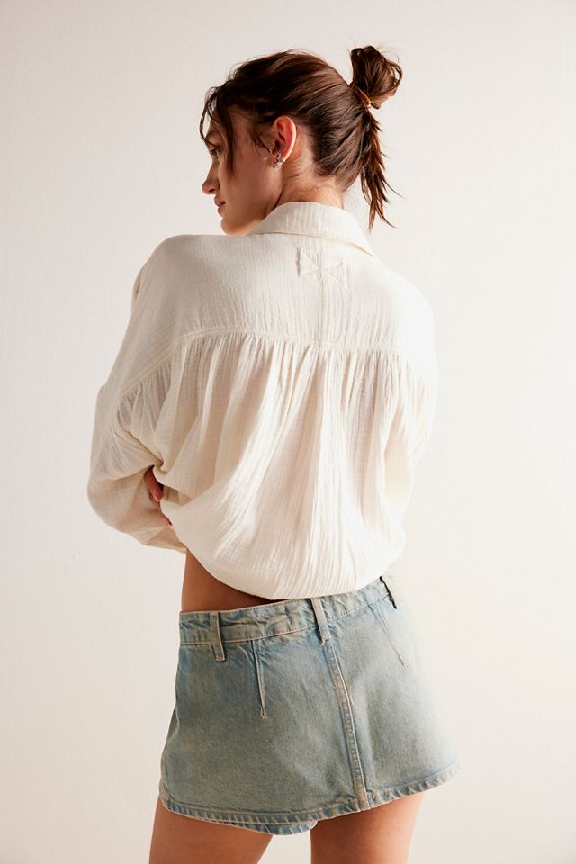 We The Free Gallivanting Peekaboo Skort Free People