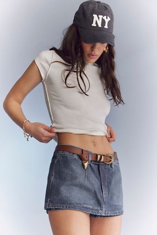 Emmy Mini Studded Skort | Free People
