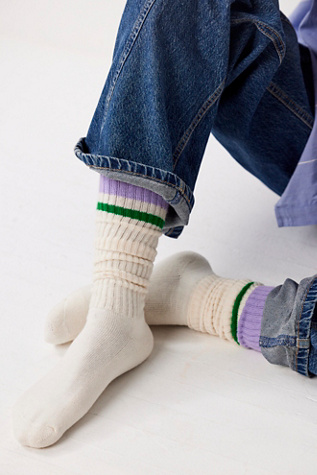 Retro Stripe Knee High Socks | Free People UK