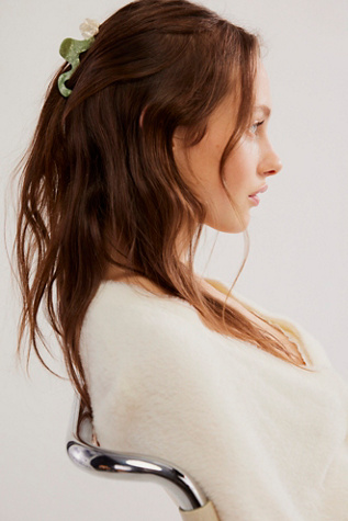 Aislyn Claw Clip at Free People in Green White