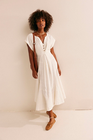 Free people white midi dress best sale