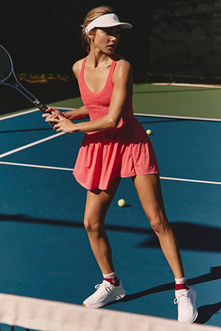 Smockin Hot Dress by FP Movement at Free People in Hibiscus, Size: Small