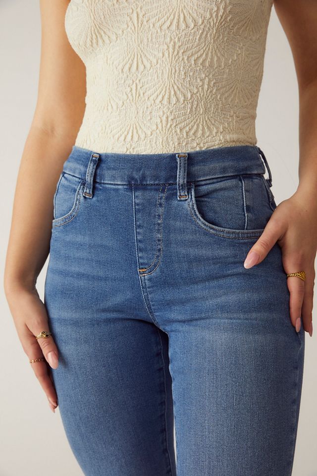 Free People CRVY Infinite Stretch Pull-On Flare Jeans. 5