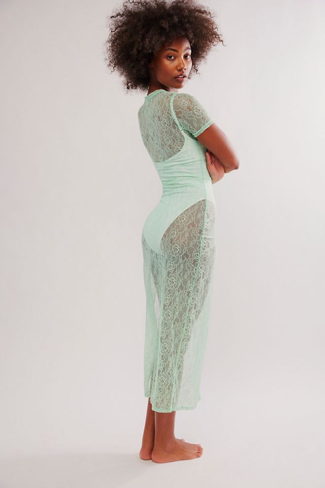 The Lace Applique Maxi Dress #1