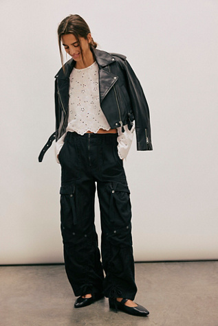 We The Free Everglades Utility Trousers at Free People in Black, Size: M