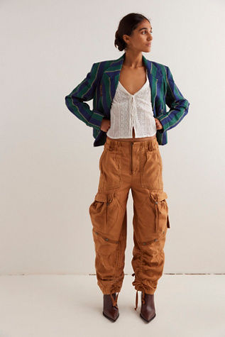 We The Free Everglades Utility Trousers at Free People in Brown Sugar, Size: Small