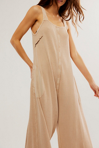 FP One Callie One-Piece at Free People in Tan, Size: Medium