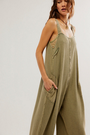 FP One Callie One-Piece at Free People in Green Tea Leaves, Size: Medium