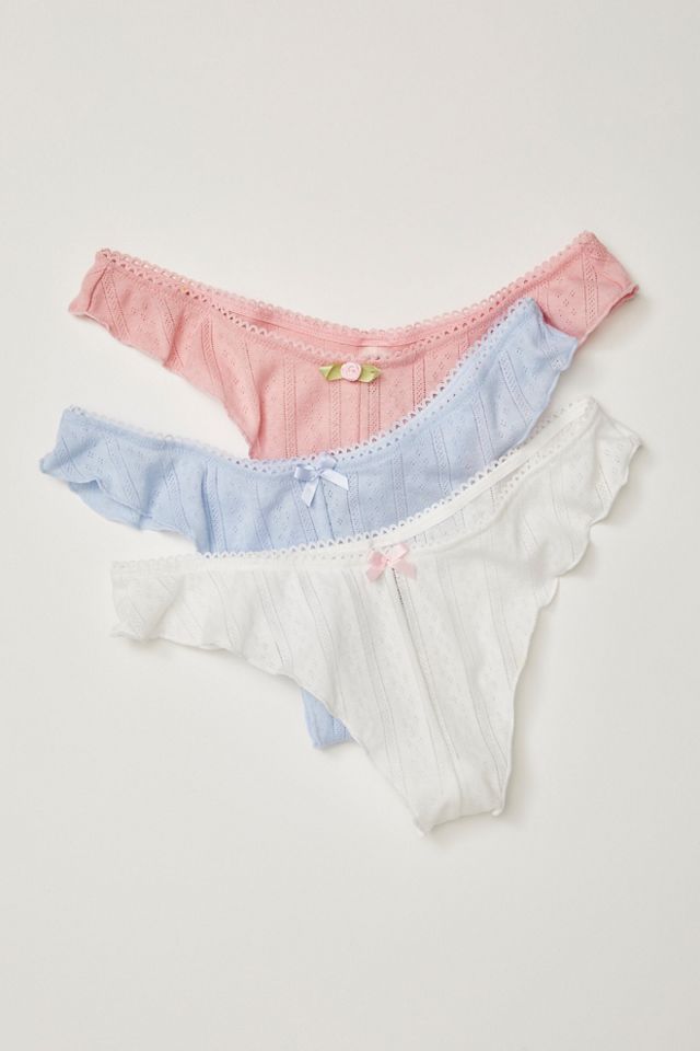 Bow Panties Set - 3 Pack