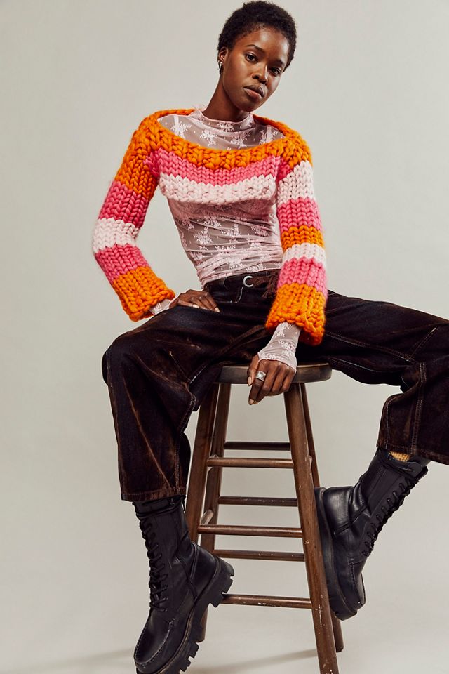 Hope Macaulay Coral Knit Shrug | Free People