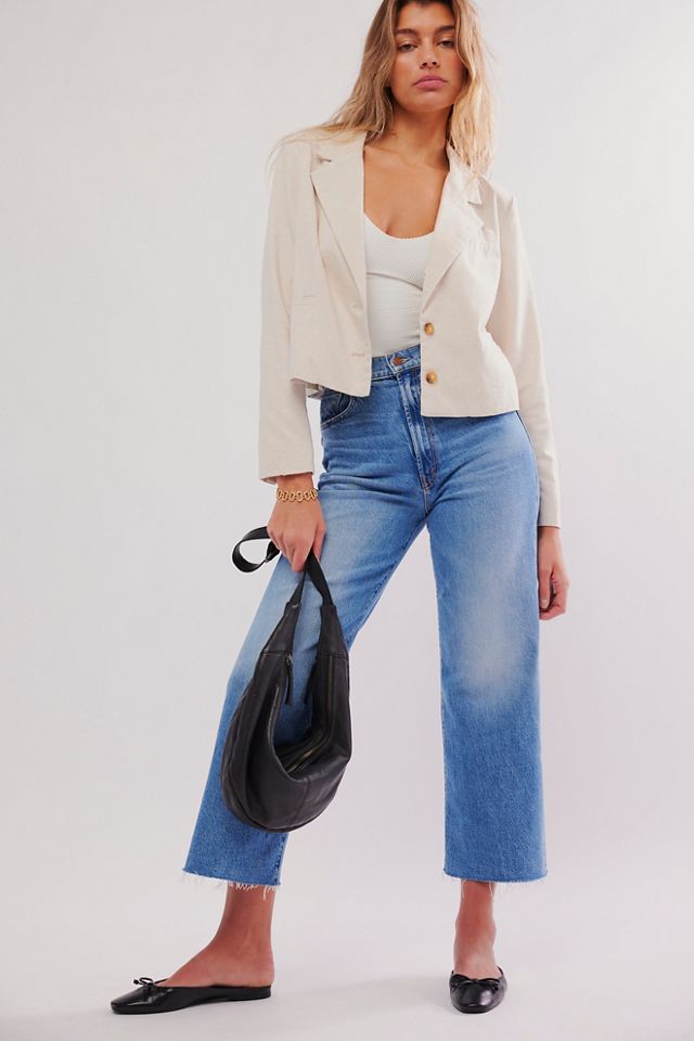 MOTHER The Maven Ankle Fray Jeans | Free People UK