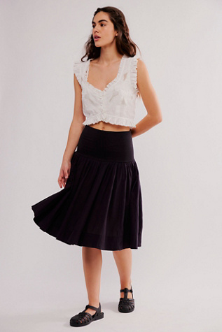 Larkspur Midi at Free People in Black, Size: Small