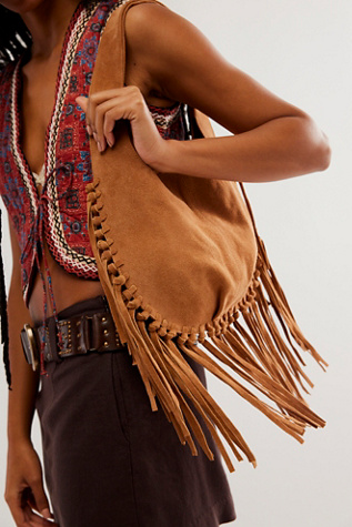 Riley Fringe Bag by FP Collection at Free People in Copper Sungold