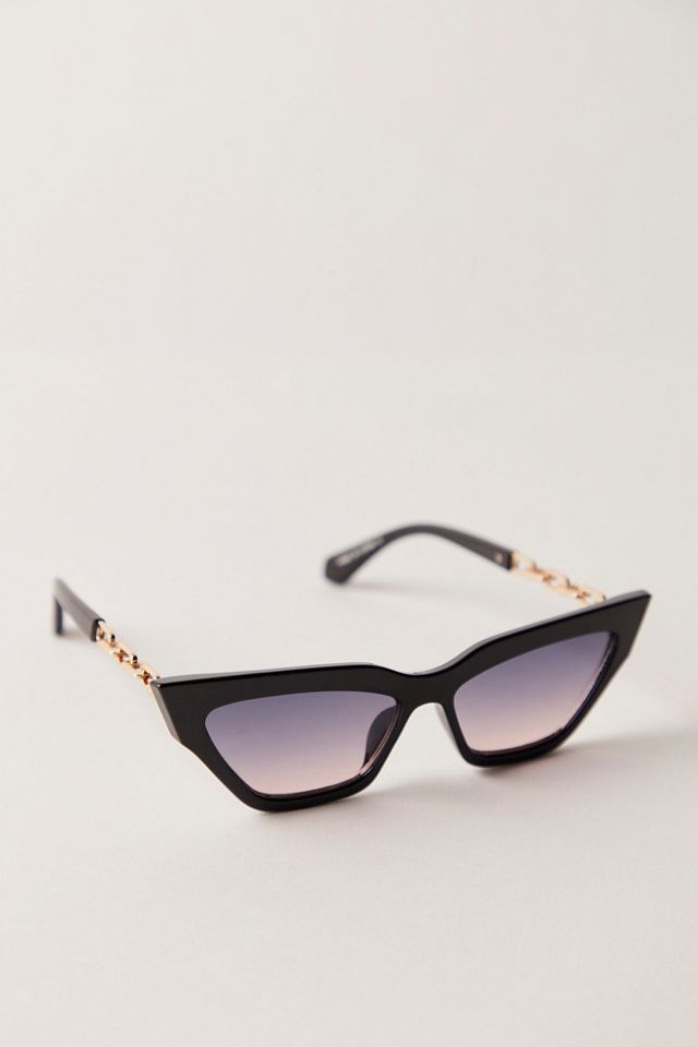 Chained Down Cateye Oversized Sunglasses #2