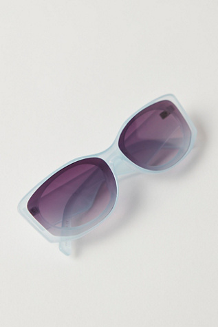 Amara Modern Sunnies at Free People in Icey Blue