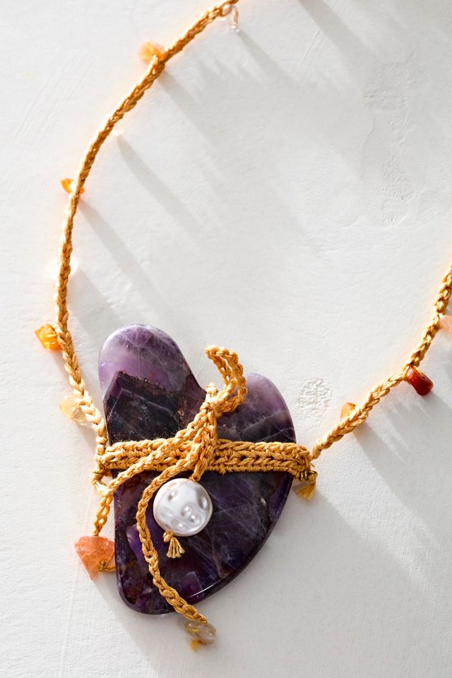 Ariana Ost Gua Sha Pendant Necklace #2