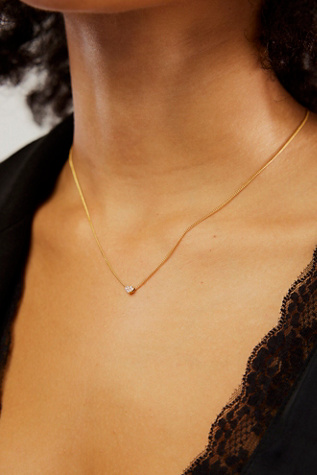 Hearts Choker Necklace at Free People in Gold Plated