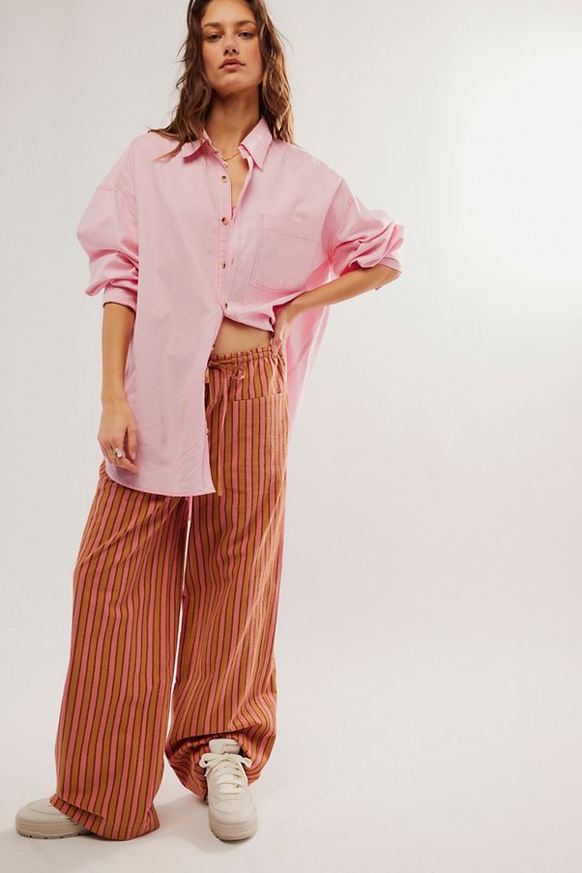 Free people striped pants on sale