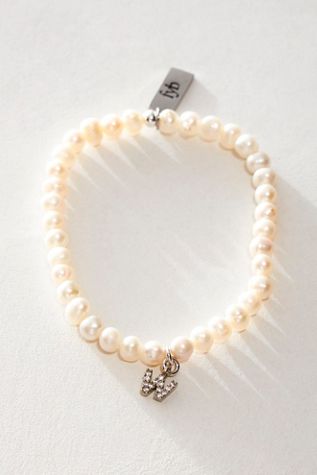 FYB Silver Pearl Identity Bracelet