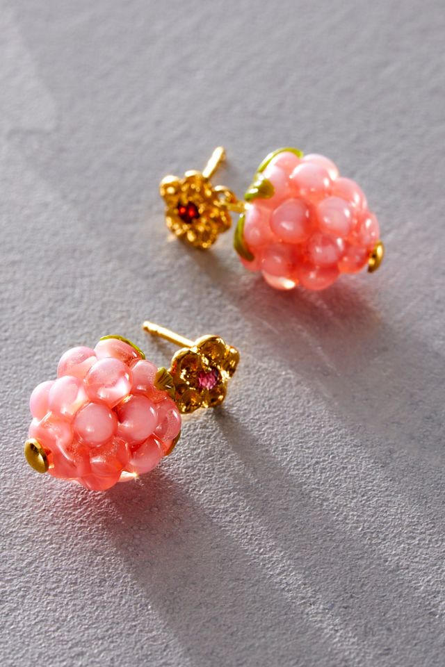 10 DECOART Pink Berries Earrings #1