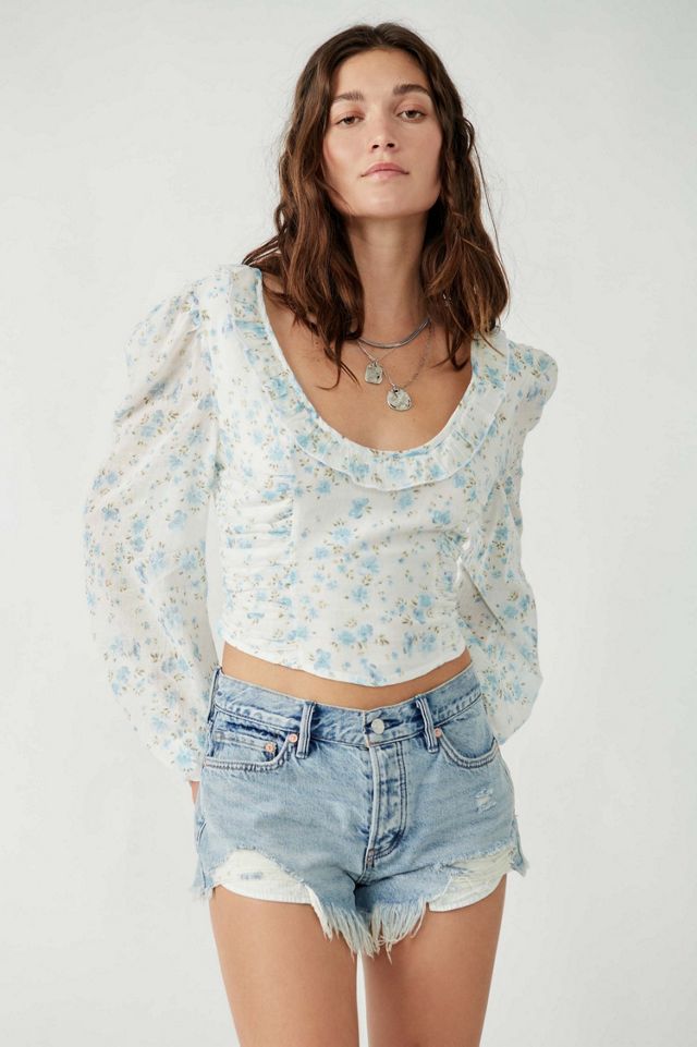 FREE PEOPLE deals I Got You Printed Top