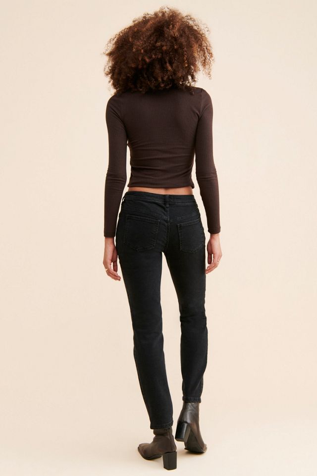 Evie Low-Rise Slim Straight Jeans #1