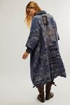 Veste Moto Denim Enduite Free People Vert Olive Taille 10 (M) - Parfait état - Style Biker Bohème