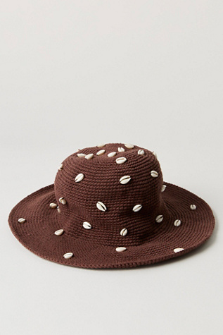 Seashell Cove Bucket Hat at Free People in Brown
