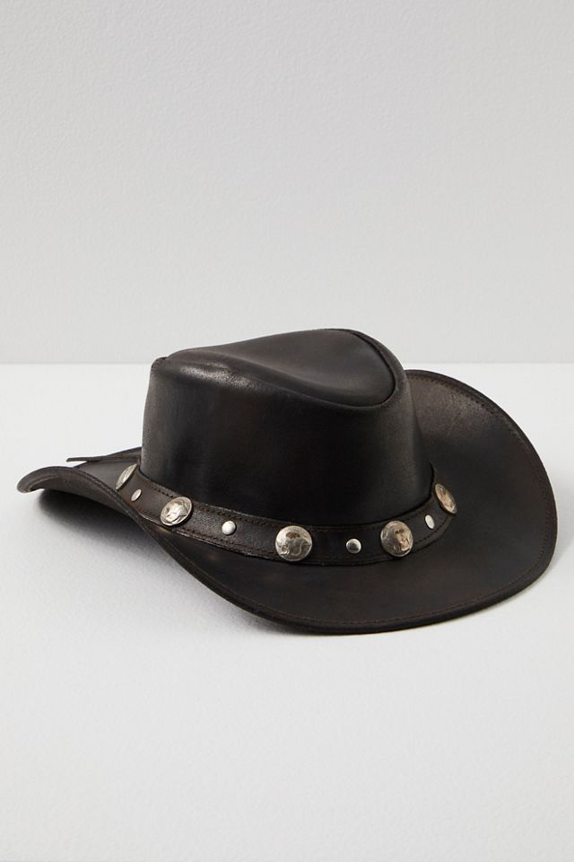 Gold Coast Leather Cowboy Hat | Free People UK display picture 3