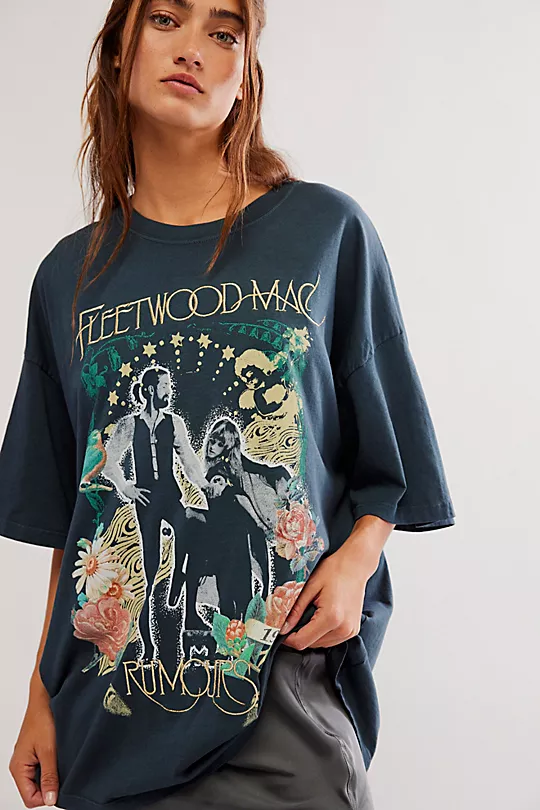 Daydreamer Fleetwood Mac Embroidered Tee Shirt