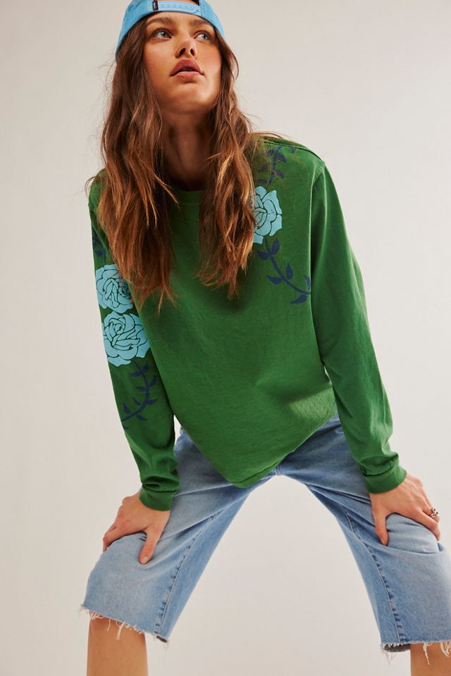 初めて出品します Free People ☆ Ragabond Sacred Rose Puff Print Long-Sleeve