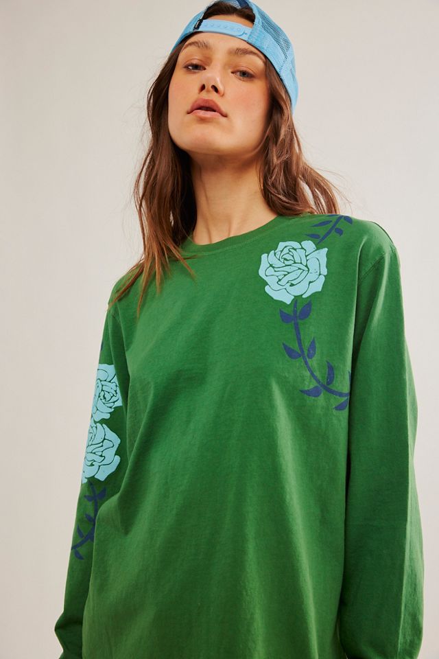 Sacred Rose Puff Print Long-Sleeve