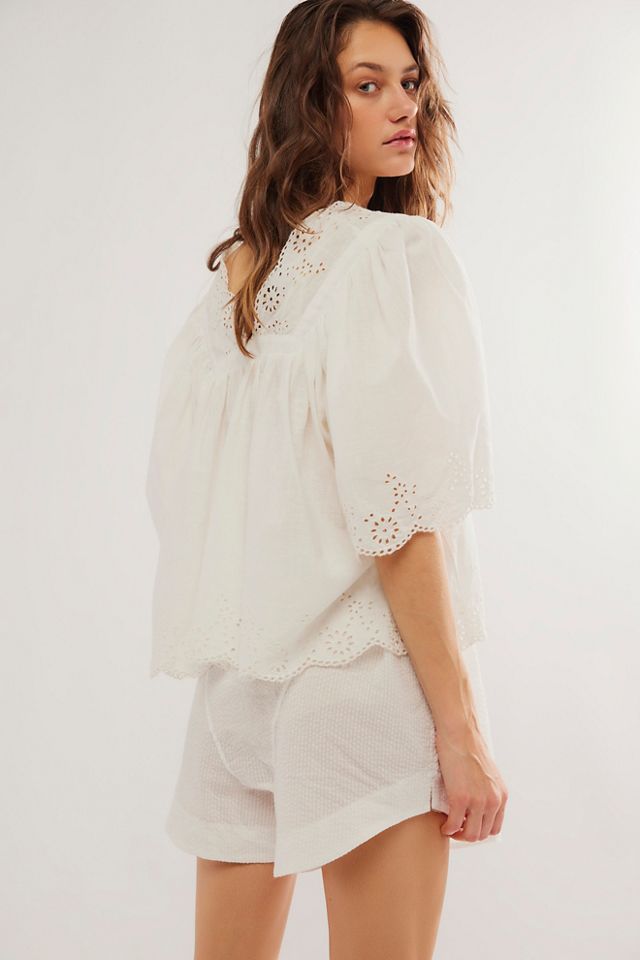 Free People Costa Eyelet Top - ShopStyle