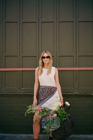 Full Of Sunshine Cotton-Linen Mini Dress by free-est at Free People in White, Size: L