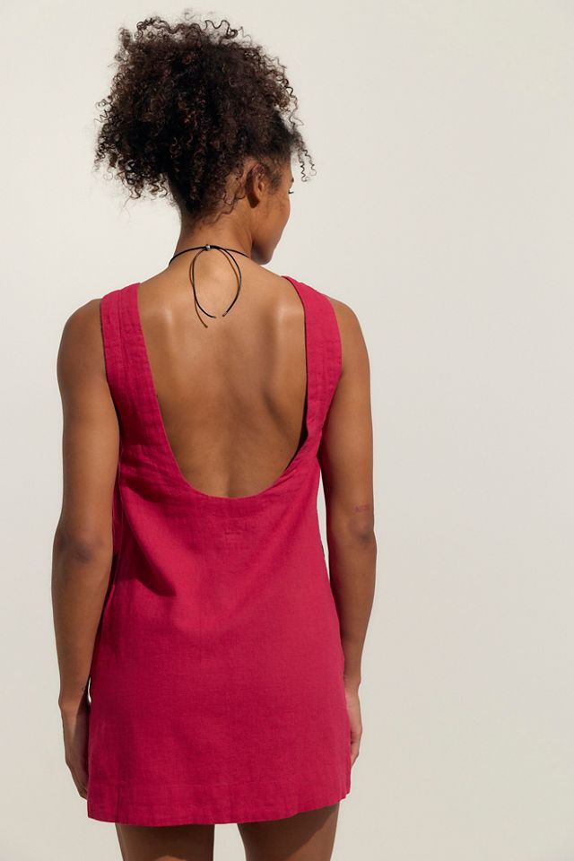 Full Of Sunshine Cotton-Linen Mini Dress #1