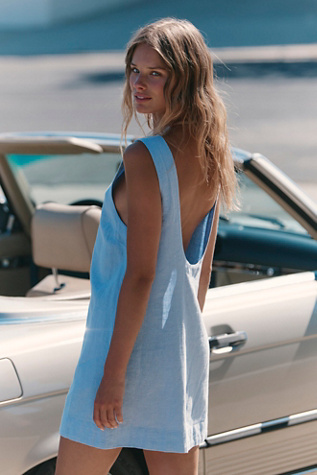 Full Of Sunshine Cotton-Linen Mini Dress