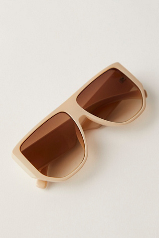 Leo Bubble Aviator Sunglasses At Free People In Banana