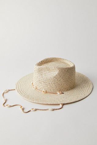 Seashells Fedora at Free People in Natural, Size: Medium